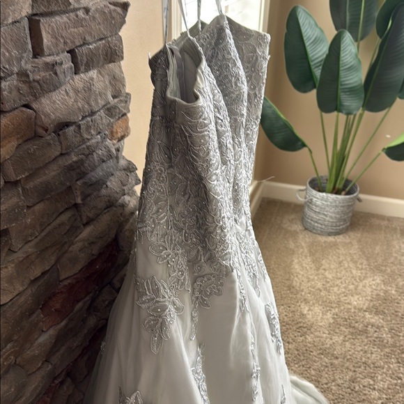 Elegant Silver girls prom Dress - Picture 3 of 12